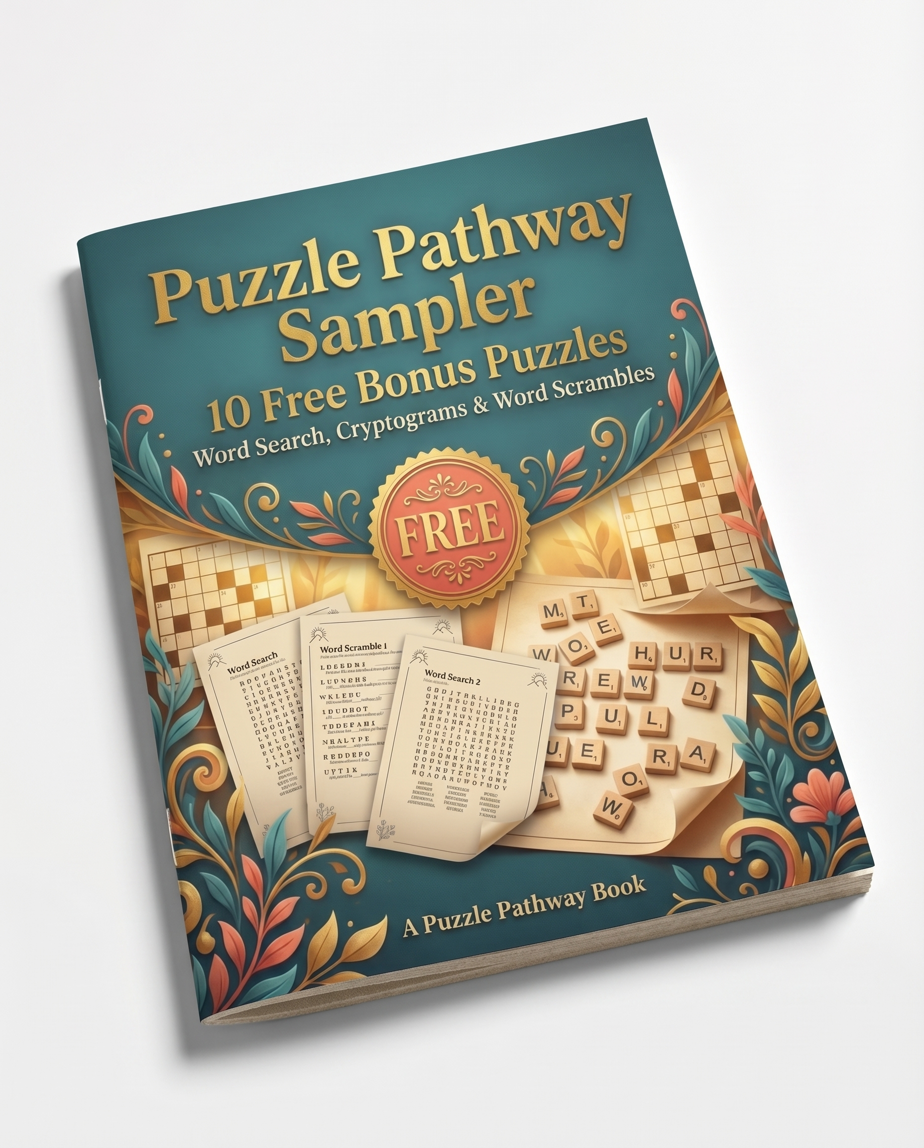 Puzzle Pathway free sampler booklet mockup